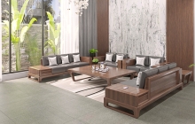 Đơn vị thi công sofa gỗ óc chó uy tín tại Hóc Môn