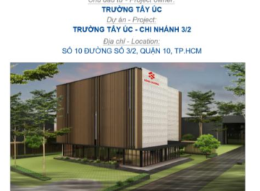 Thi công trọn gói nội thất Trường Quốc Tế Tây Úc Quận 10 - THE WESTERN AUSTRALIAN INTERNATIONAL SCHOOL