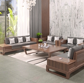 SOFA GỖ ÓC CHÓ SF2303