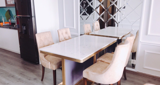 Thi công nội thất phòng khách và phòng ngủ nhà Chị Tâm Hocmon