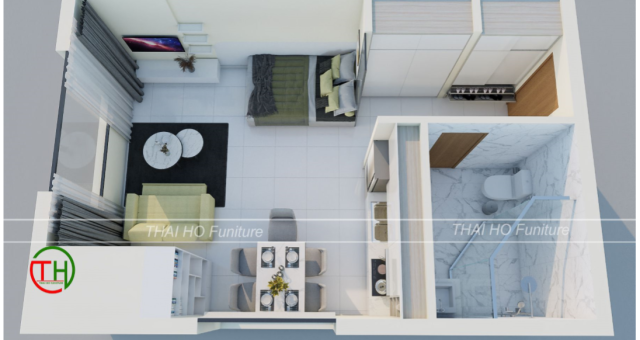 Thi công trọn gói nội thất Shop House Căn hộ The EverRich Infinity