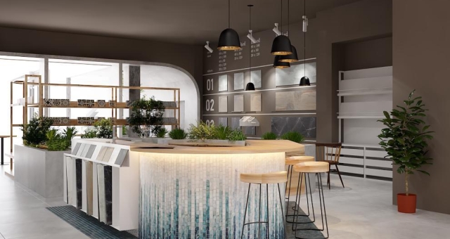 Thi công trọn gói nội thất Showroom Mao Trung