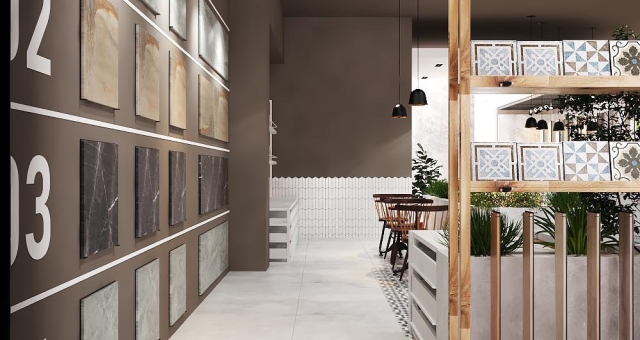Thi công trọn gói nội thất Showroom Mao Trung
