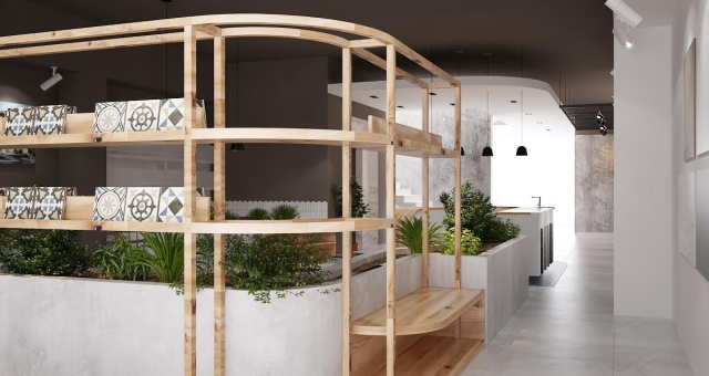 Thi công trọn gói nội thất Showroom Mao Trung