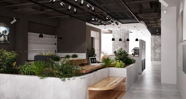 Thi công trọn gói nội thất Showroom Mao Trung